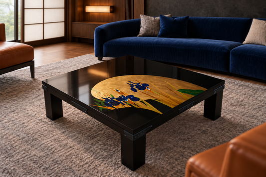 Kuro Iris (黒) Table in the home — styled concept image